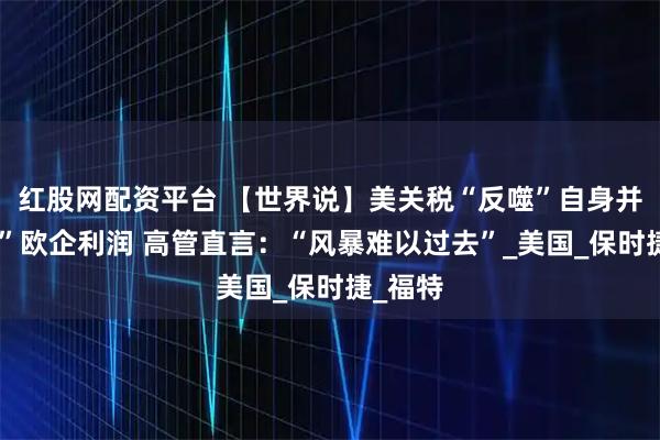红股网配资平台 【世界说】美关税“反噬”自身并“侵蚀”欧企利润 高管直言：“风暴难以过去”_美国_保时捷_福特